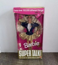 SUPER TALK Barbie   1994 Fashion Doll Mattel Says 100,000 Sayings. New/Unopened