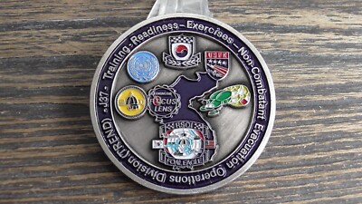 ROK  Training Exercises Non Combatant Evacuation Challenge Coin #206X