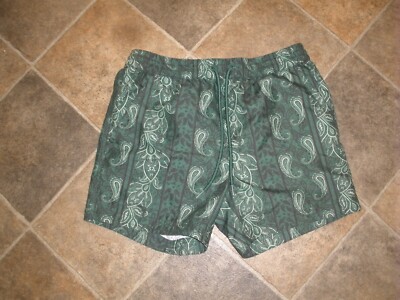 Men's Swimming Trunks Green South Beach S (SU70B)