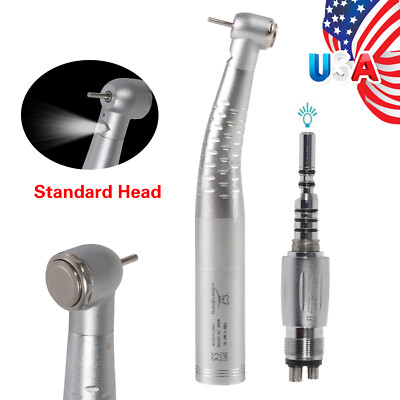 10Pcs Dentista Fiber Optic LED Turbina Handpiece Large Head Fit - Foto 2