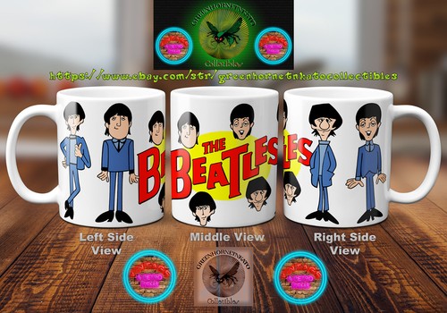 The Beatles Cartoon Series (1965 - 1967) 11 oz Hot/Cold Beverage Mug (18 Colors) - Picture 17 of 36