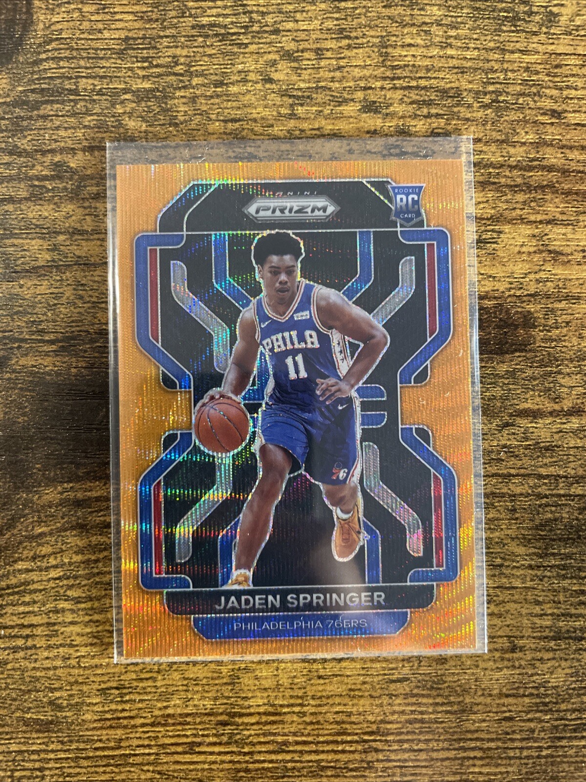 2021-22 Prizm Jaden Springer Orange Wave Rookie RC /60 Celtics