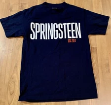 Bruce Springsteen Estreetband 2014 Vintage Graphic T-shirt Blue Small USA Made