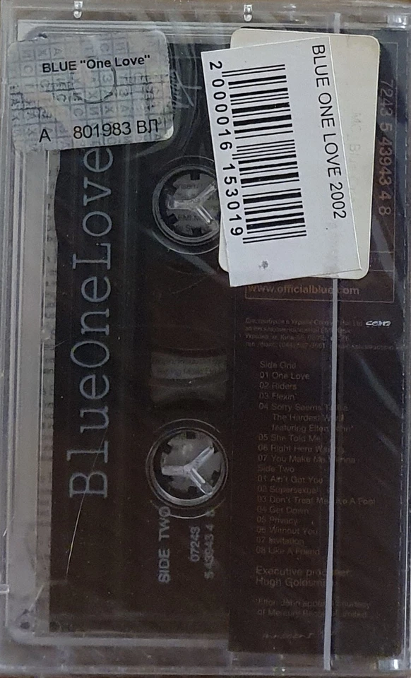 BLUE - ONE LOVE, Cassette OFFICIAL UKRAINIAN RELEASE NEW SEALED - Image 2 of 2