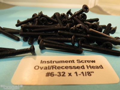 6-32 Brass Oval Head Instrument Screws WW2 Aircraft Warbird SNJ