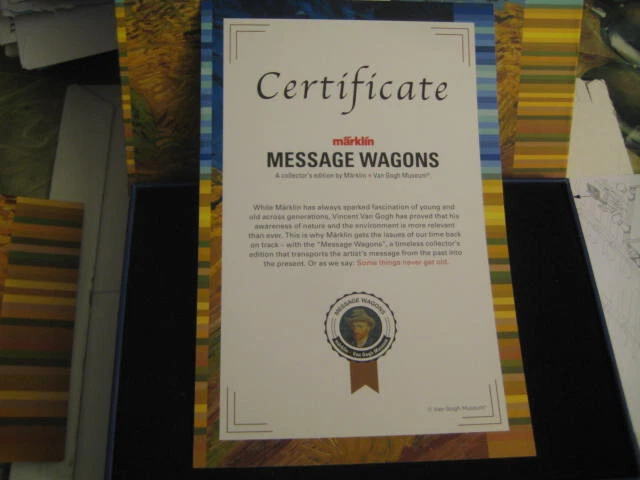 Marklin H0 48085 Message Wagon - Vincent Van Gogh -Sold out at Factory NIB - Image 4 of 4
