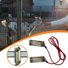 Electric Fence Tape Connector with 1M Wire for Garden Agricultural Courtyard