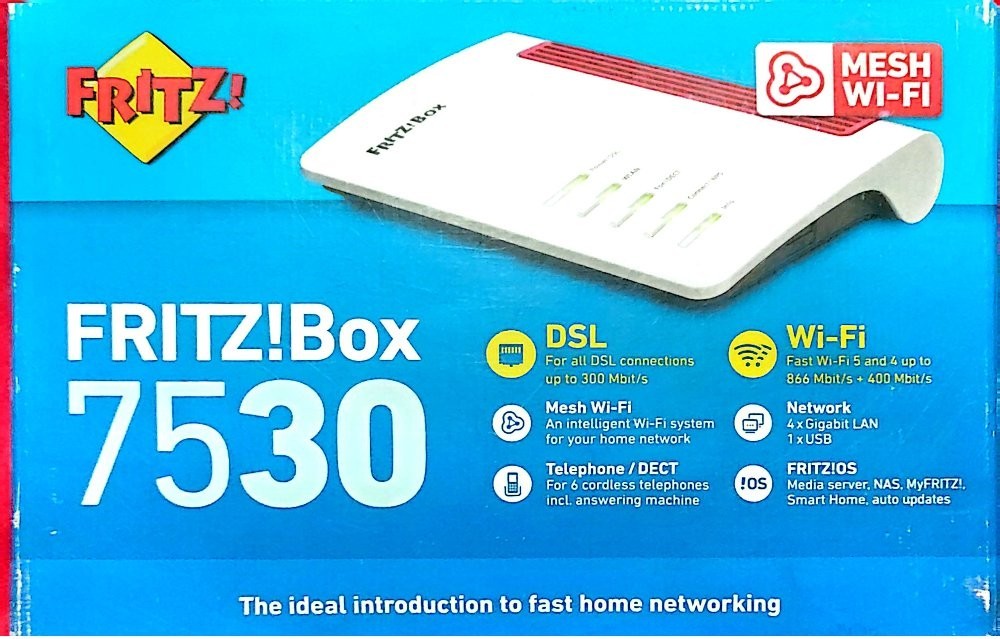 Router AVM FRITZ!Box 7530 Bianco - Velocità Supervectoring e Wi-Fi Mesh