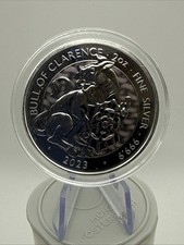 Royal Mint TUDOR Beasts Bull of Clarence 2023 UK 2oz Silver Bullion Coin CGT #1 92.67 per troy oz