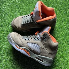 Nike Air Jordan 5 Retro Olive GS Youth Size 5Y Green Suede Sneakers 440888-308
