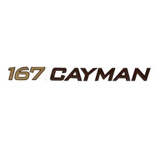 Ranger Boat Raised Decal 9891353 | 167 Cayman Brown Gold