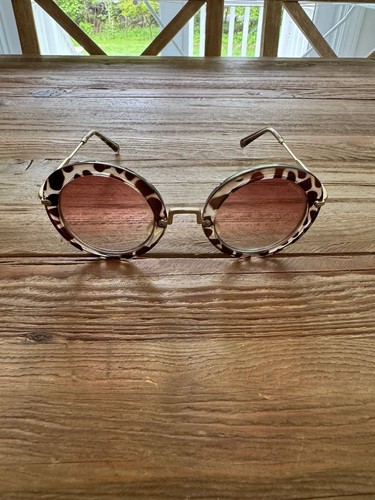 Miu Miu Round SMU 13N Gradient Sunglasses - MIU233205