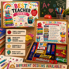 Best Teacher Ever Chocolate Gift Box Thank You Teacher Sweet Treat Hamper