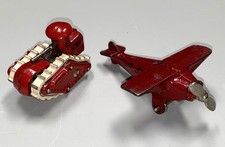 Kilgore Cast Iron - US Army Tank - Monoplane - Airplane - Dimestore - 1930s