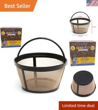 Reusable 8-12 Cup Basket Coffee Filter fits Mr. Coffee Makers and Brewers, Re...
