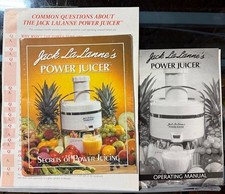 JACK LALANNES POWER JUICER 2006 NEW UNUSED WITH MANUAL RECIPIES