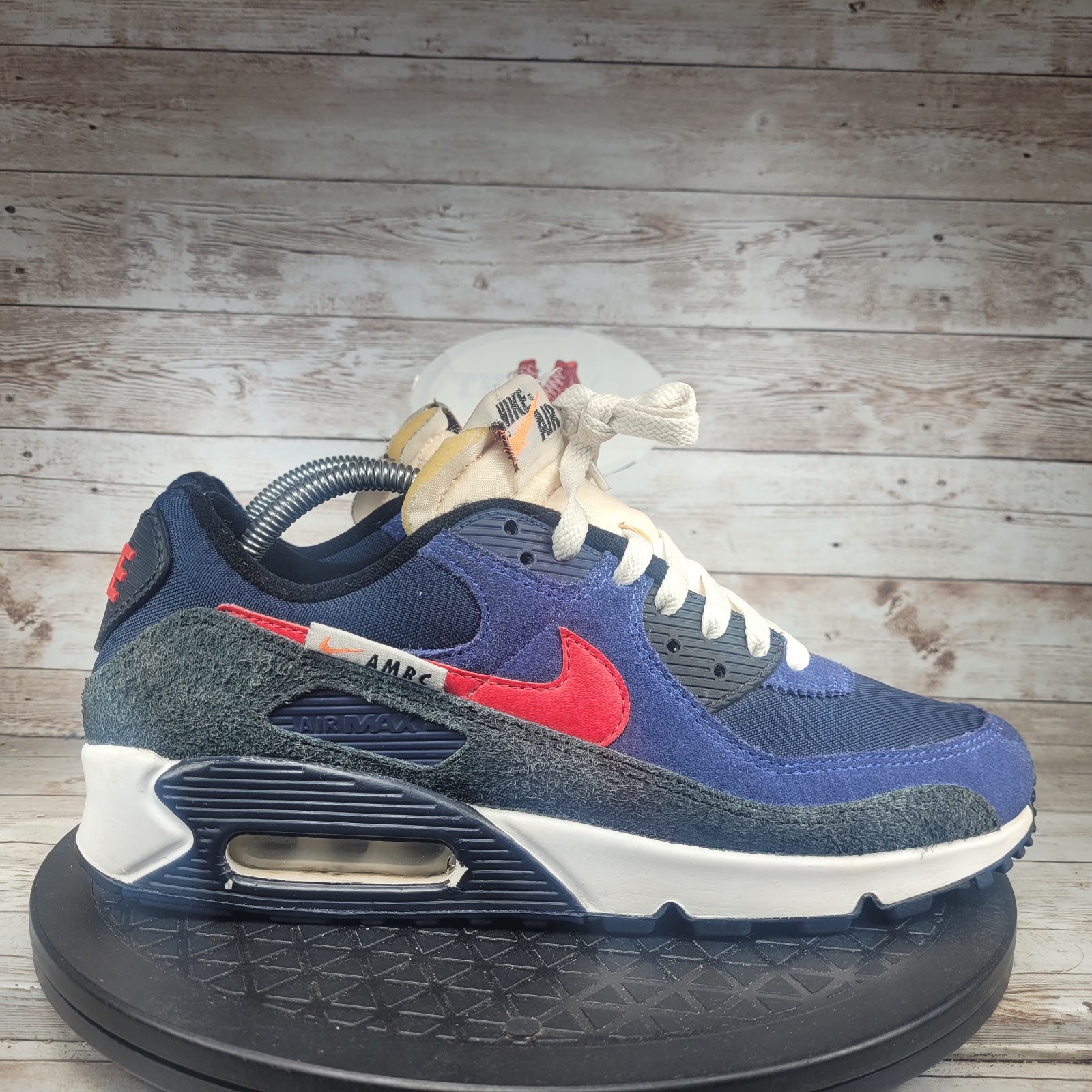 Nike Air Max 90 SE Trainers Men's Size 9.5 Blue Comfort Walking Running Shoes