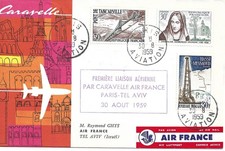 1e vol Caravelle route Paris-Tel Aviv