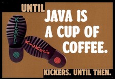 Until Kickers Until Then Giava è tazza di caffè gocard cartolina UNP