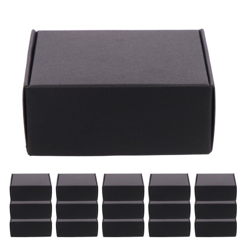 20 Pcs Shipping Boxes Black Packaging Office for Posting Paper Wrapping Mailer