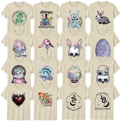 Gothic Celestial Erwachsene T-Shirt Pastell Goth Dark Art Geburtstag Geschenk