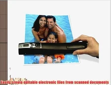 Pandigital Handheld Wi-Fi Wand Scanner S8X1103BL with Feeder Dock, Black -TESTED