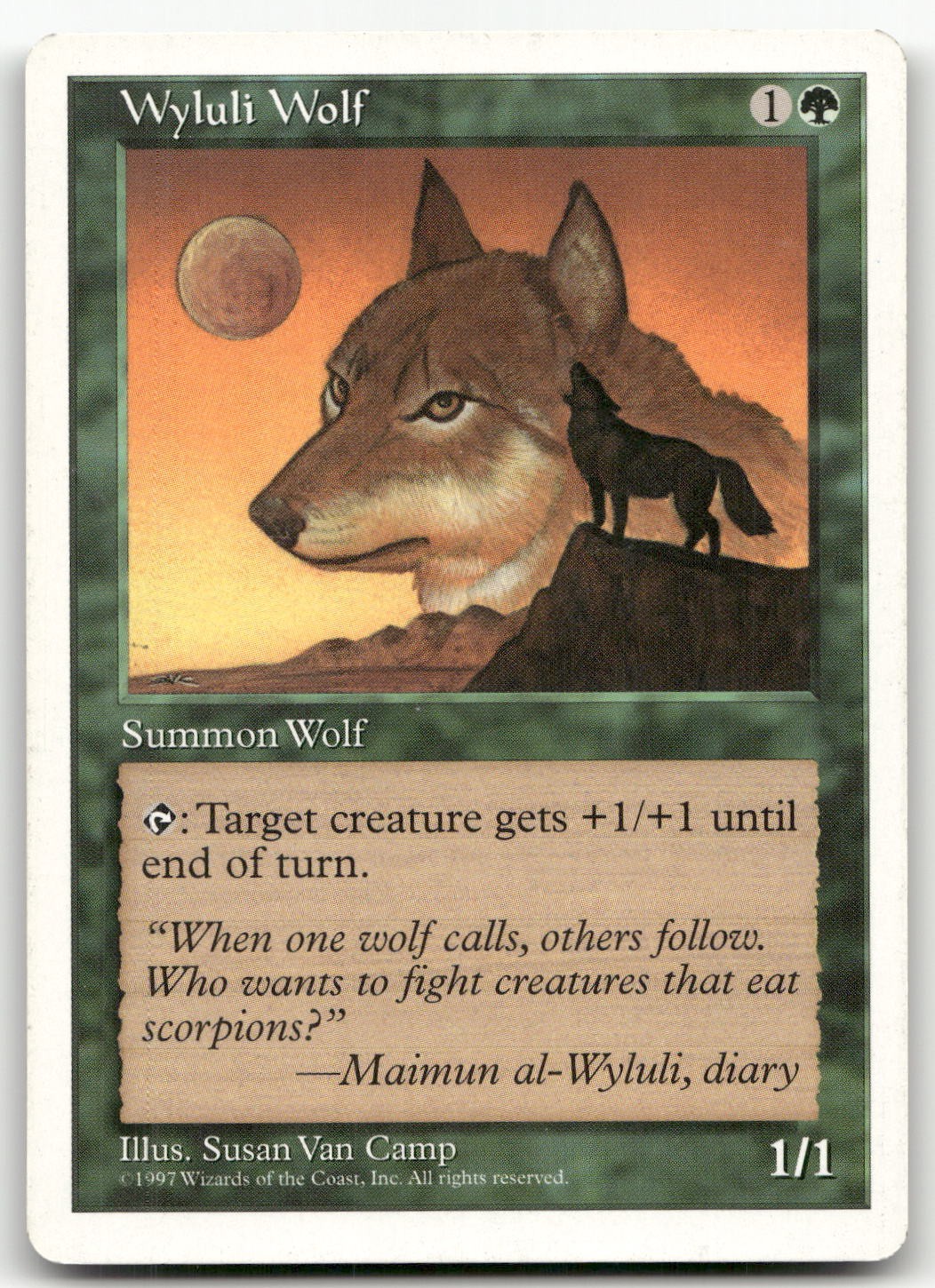 Wyluli Wolf (NM) Fifth Edition 5ED Magic MTG