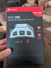 Cobra Electronics Rad 350 Radar and Laser Detector NEW With Life Alert App