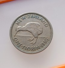 🟠 New Zealand 1950 Florin Collectable Foreign World Coin Oceania 🟠