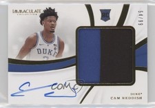 2019 Immaculate Collegiate Premium Rookie 54/99 Cam Reddish #84 Patch Auto o3p