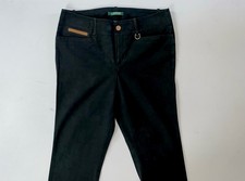 Ralph Lauren LRL Vintage Chino Pants. Horseshoe Belt Loop. Black, Women's 10.