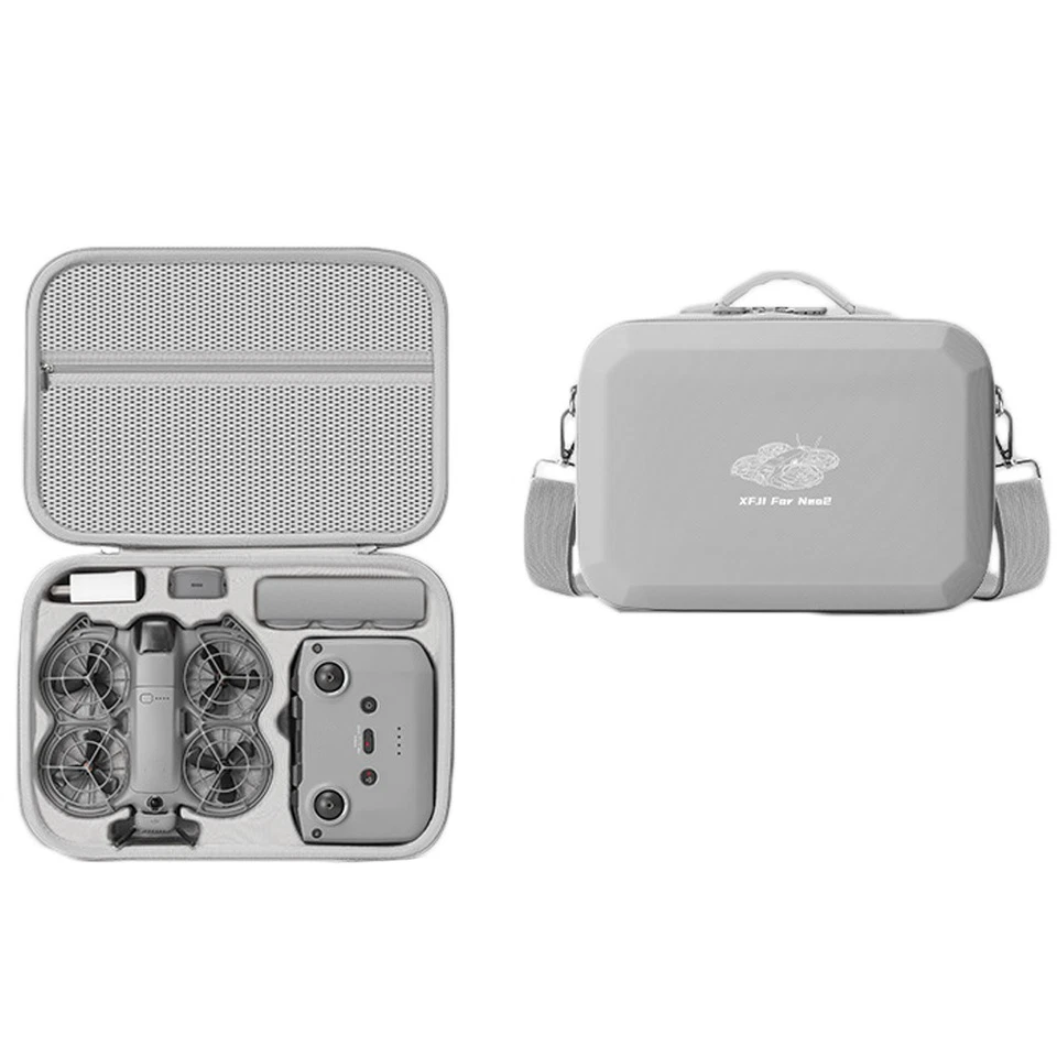 Storage Bag Carrying Case for DJI Neo 2 Fly More Combo EVA Travel Bag Accessory - Image 2 of 4