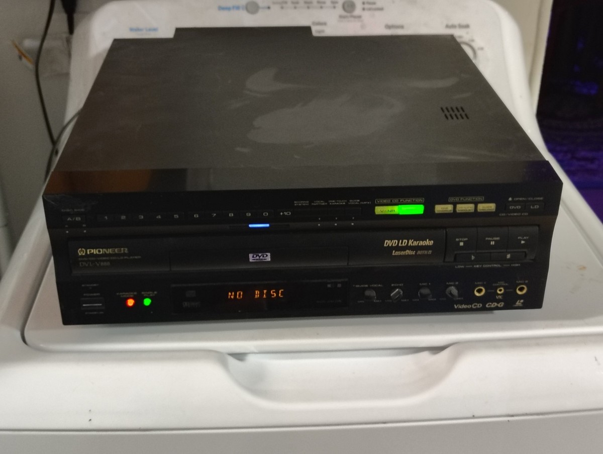 PIONEER DVL-V888 LASER DISC/DVD/VIDEO PLAYER KARAOKE-NO REMOTE 
