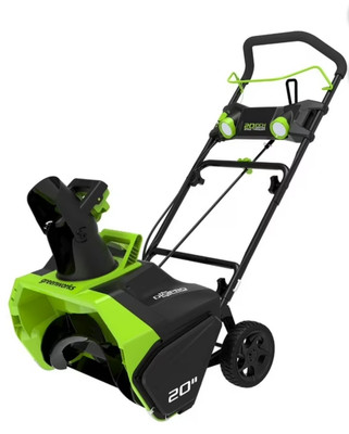 GreenWorks Pro 80V 22'' Snow Thrower with 4AH Battery and 4A Charger - Green