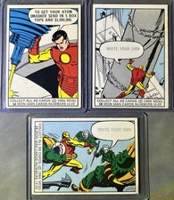 1966 Donruss Marvel Super Heroes Iron Man #15 #16 #18 Vintage trading cards Rare