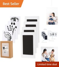 Inkless Baby Footprint and Pet Paw Print Kit - 4-Pack Non-Toxic Impression Set