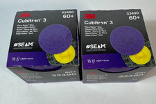 3M Cubitron 3 33490 Roloc Fiber Discs 2" 60+ Grit 30 Pack New