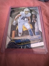 Ladd McConkey 2025 Panini Prizm Lazer #18 Los Angeles Chargers