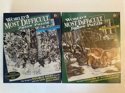 Buffalo Games Double Sided Puzzle Wolves & Wherewolves 529 Pieces Ages 12+
