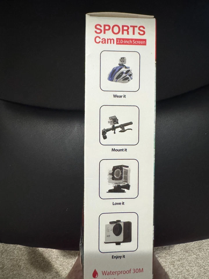 Sport Action Camera - Black - Image 2 of 3