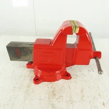 Columbian Machinists Swivel Base Bench Vise 4-1/2" Jaw 5" Opening Brass Jaws