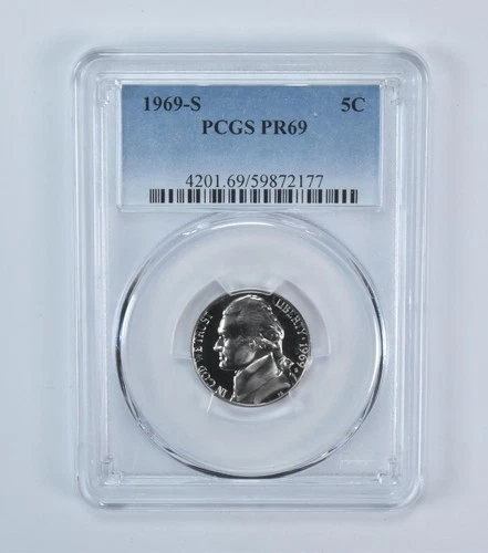 1969-S Jefferson Nickel Proof — photo from another recent sale