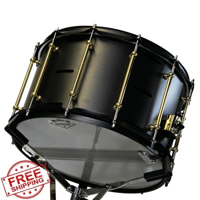 Beatello 14'' Snare Drum 8'' Deep Carbon Steel Shell