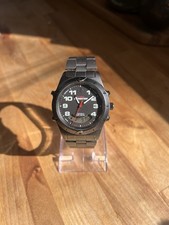 Orologio Uomo Timex Expedition 38MM Ana-Digi Quadrante Nero Cinturini Gunmetal 6,5" NewBatt