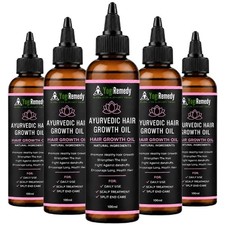 Ayurvedic Hair Oil Natural Herbal Scalp Treatment For Strong Healthy - 5 pack