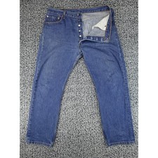 Levi's 501 Straight Jeans Mens 38x30 Blue Vintage USA Made Button Fly 501-0000