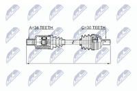 Nty Antriebswelle NPW-ME-035 FüR MERCEDES-BENZ