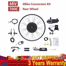 700C 28"/29'' 1000W LCD Electric Bicycle Motor Conversion Kit Ebike Rear Wheel