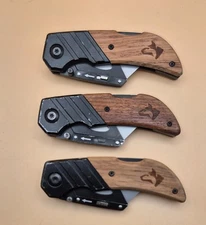 Lot of 3 HUSKY Utility Knives Locking Blades - Good Condition (003)