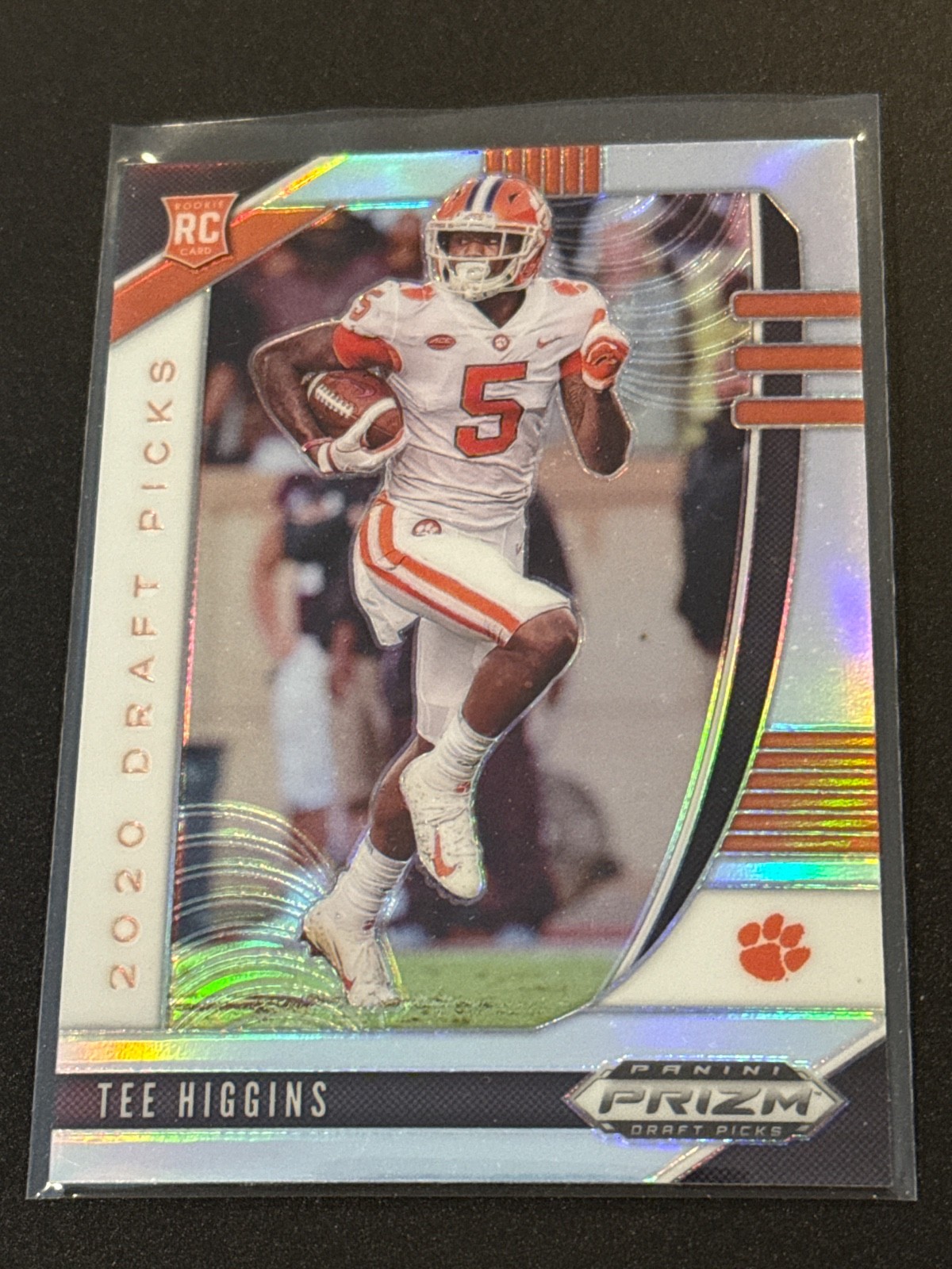 2020 Prizm Draft Picks Tee Higgins Silver Prizm Parallel Rookie NM